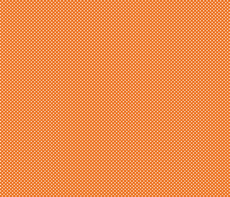 mini polka dots 2 orange and white fabric by misstiina on Spoonflower - custom fabric