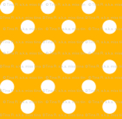 mini polka dots 2 pumpkin orange and white