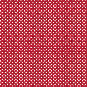 mini polka dots 2 red and white