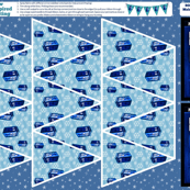 Doctor Who Inspired Snowflake Bunting DIY Easy No Sew Project