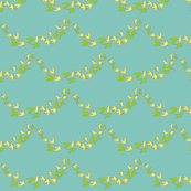 flocks in scallops- light teal