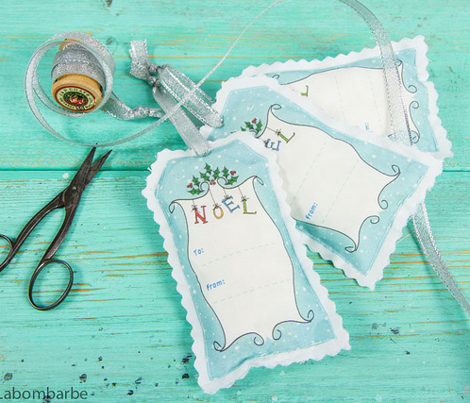 Cute Whimsical Christmas Gift Tags or Labels