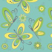 Butterflies & Flowers
