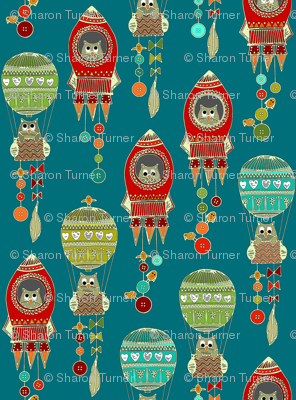 buttons to the moon teal