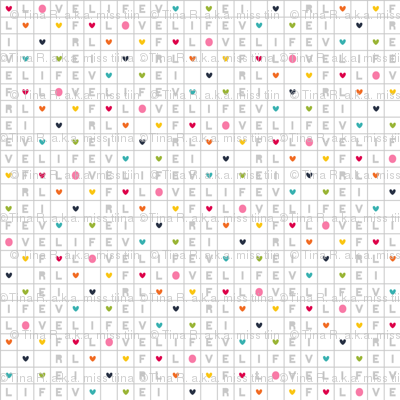 live free : love life crossword on white