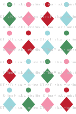 christmas diamonds dots