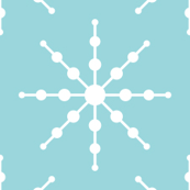 christmas snowflakes on blue