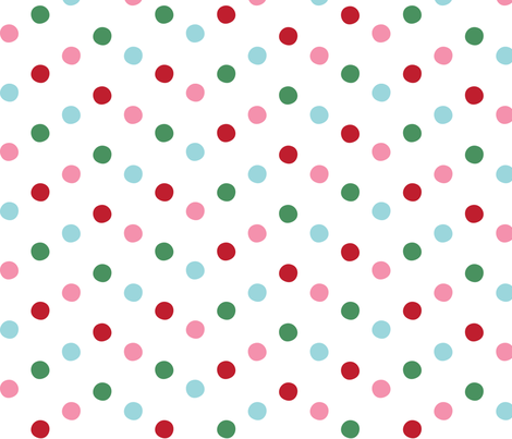 christmas zigzags dots lg fabric by misstiina on Spoonflower - custom fabric
