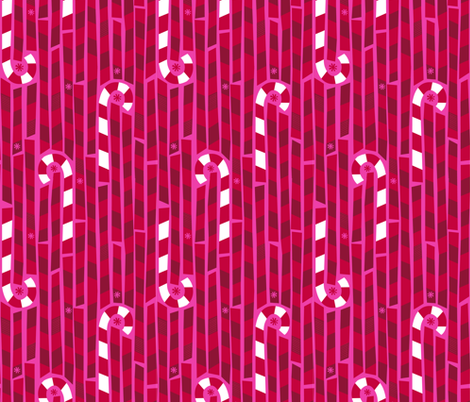 Candy Cane Lane fabric by acbeilke on Spoonflower - custom fabric