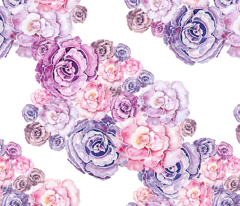 Peonies 5 fabric by milenagaytandzhieva on Spoonflower - custom fabric