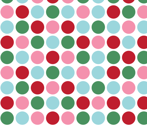 christmas polka dots lg fabric by misstiina on Spoonflower - custom fabric