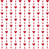 christmas red hearts