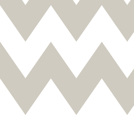 chevron xl beige and white