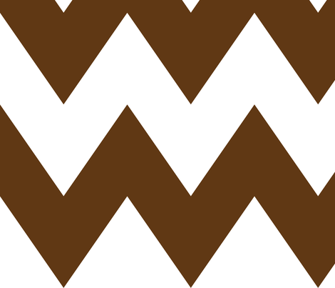 chevron xl brown and white
