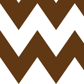 chevron xl brown and white