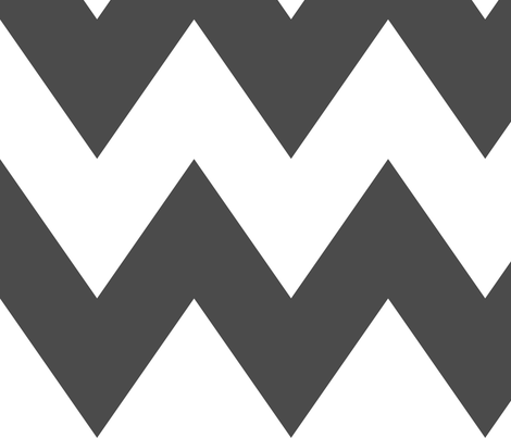 chevron xl dark grey and white
