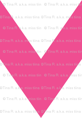 chevron xl dark pink and white