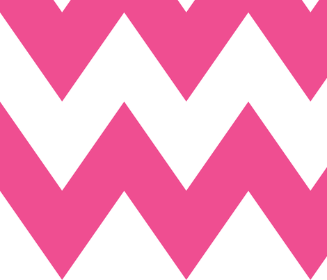 chevron xl dark pink and white