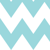 chevron xl teal and white