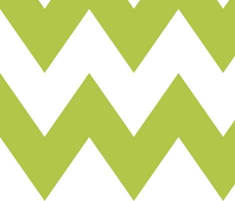 chevron xl lime green and white
