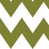 chevron xl olive green and white