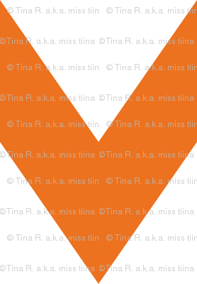 chevron xl orange and white