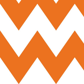 chevron xl orange and white