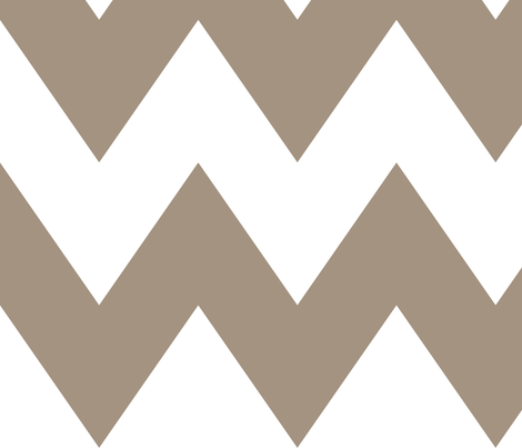 chevron xl tan and white