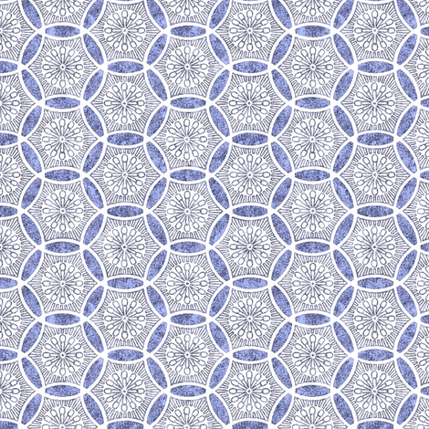 Shashiko Circle Faded Deco fabric by keweenawchris on Spoonflower - custom fabric