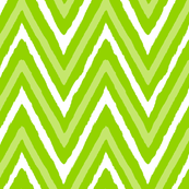 Christmas Chevron - green + white