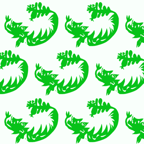 Sea Monster fabric by boris_thumbkin on Spoonflower - custom fabric