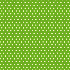 Green & Cream Polka-Dot