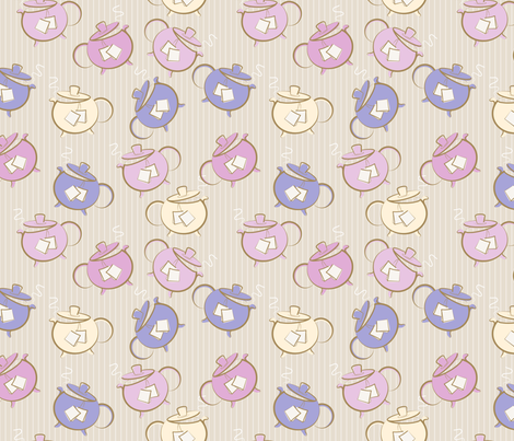 Cute Teapots  fabric by diane555 on Spoonflower - custom fabric