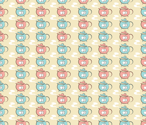 Cute Teapots  fabric by diane555 on Spoonflower - custom fabric