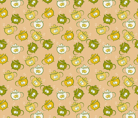 Cute Teapots  fabric by diane555 on Spoonflower - custom fabric
