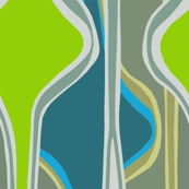 One-Yard Wall Hanging Greens