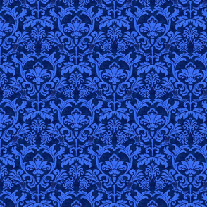 Blue Damask