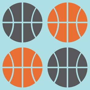 Gray/Orange Basketball