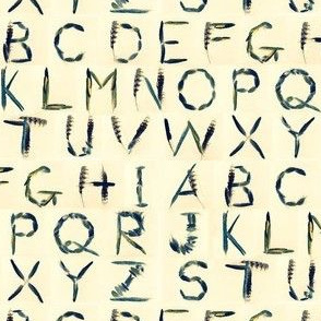 tiny feather alphabet