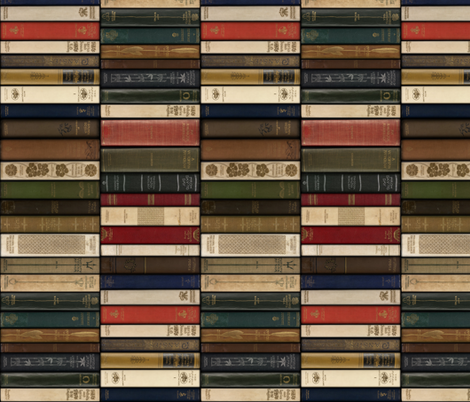 Madame Fancypantaloons' Instant Library ~ Vertical fabric by peacoquettedesigns on Spoonflower - custom fabric