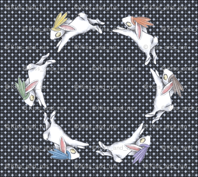 bunny circle. Small format