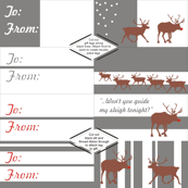 Mod Reindeer Gift Tags