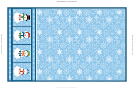 Let it Snow Tea Towel fabric by designtrends on Spoonflower - custom fabric