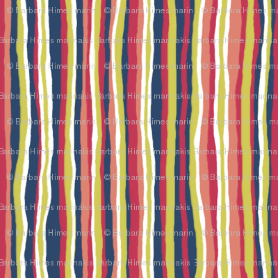 Matisse: Vertical Stripe Coordinate with White