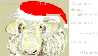 Happy Holiday Cow gift tags