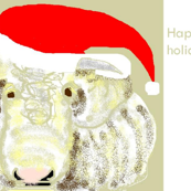 Happy Holiday Cow gift tags