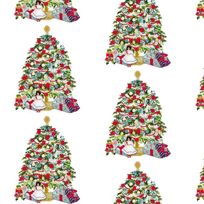 Underneath the Christmas tree