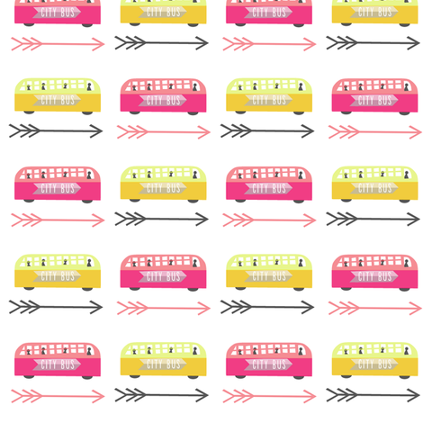 little city bus fabric by anda on Spoonflower - custom fabric