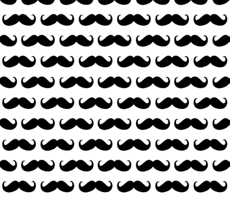 mustache bigger fabric by katarina on Spoonflower - custom fabric