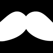 mustache bigger black